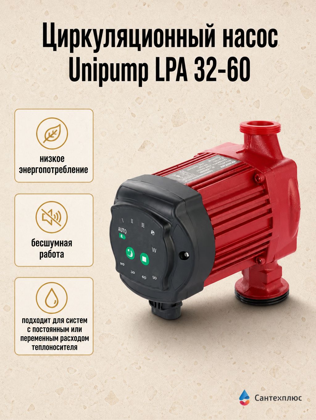 Циркуляционный насос Unipump LPA 32-60