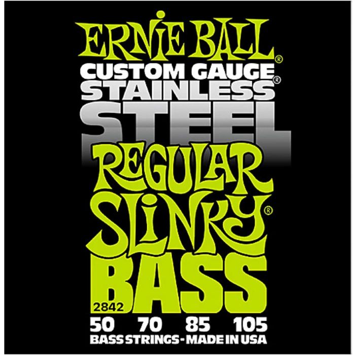 Ernie Ball 2842 Комплект струн для 4-струнной бас-гитары 50-105