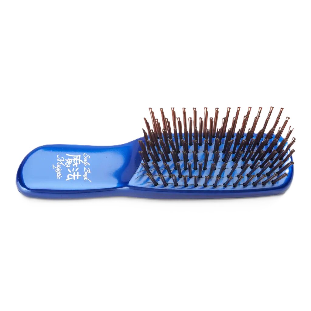 Расческа Majestic Scalp Brush Синяя мини (дорожная версия) 1 шт