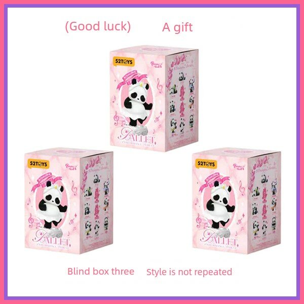 Panda Roll Fat Panda Ballet Stage Play Series Слепой ящик 3 шт Счастливое утро