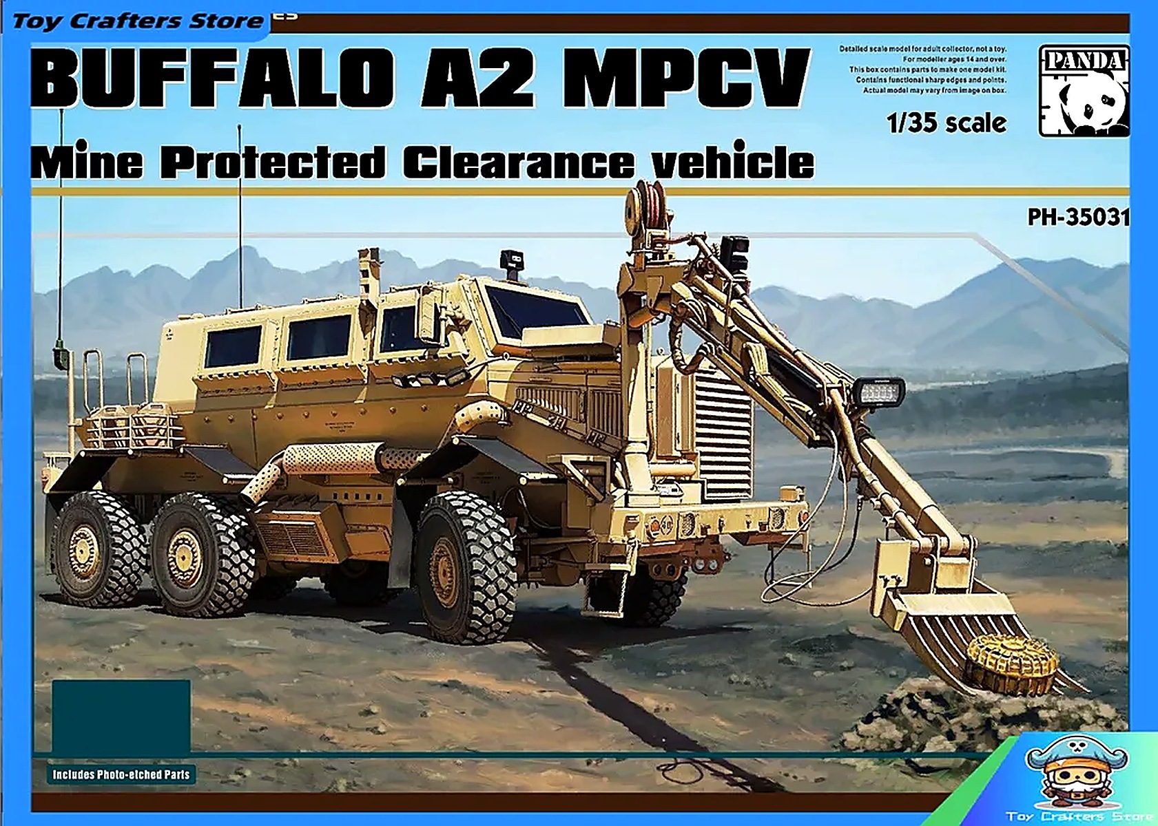 Panda Hobby PH35031 1/35 Buffalo A2 MPCV Модель сборки Машина для устранения препятствий