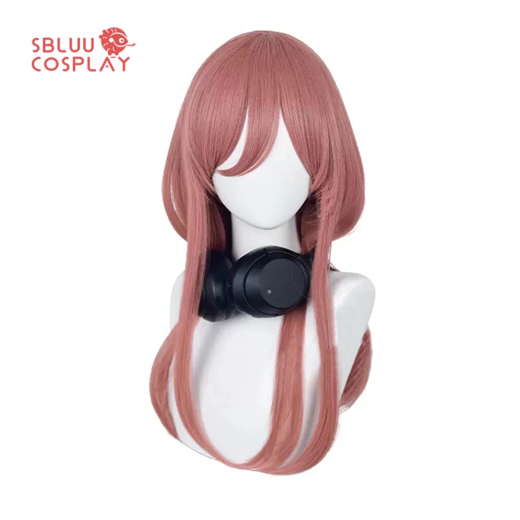 SBluuCosplay Парик Мику Накано темно-розовый