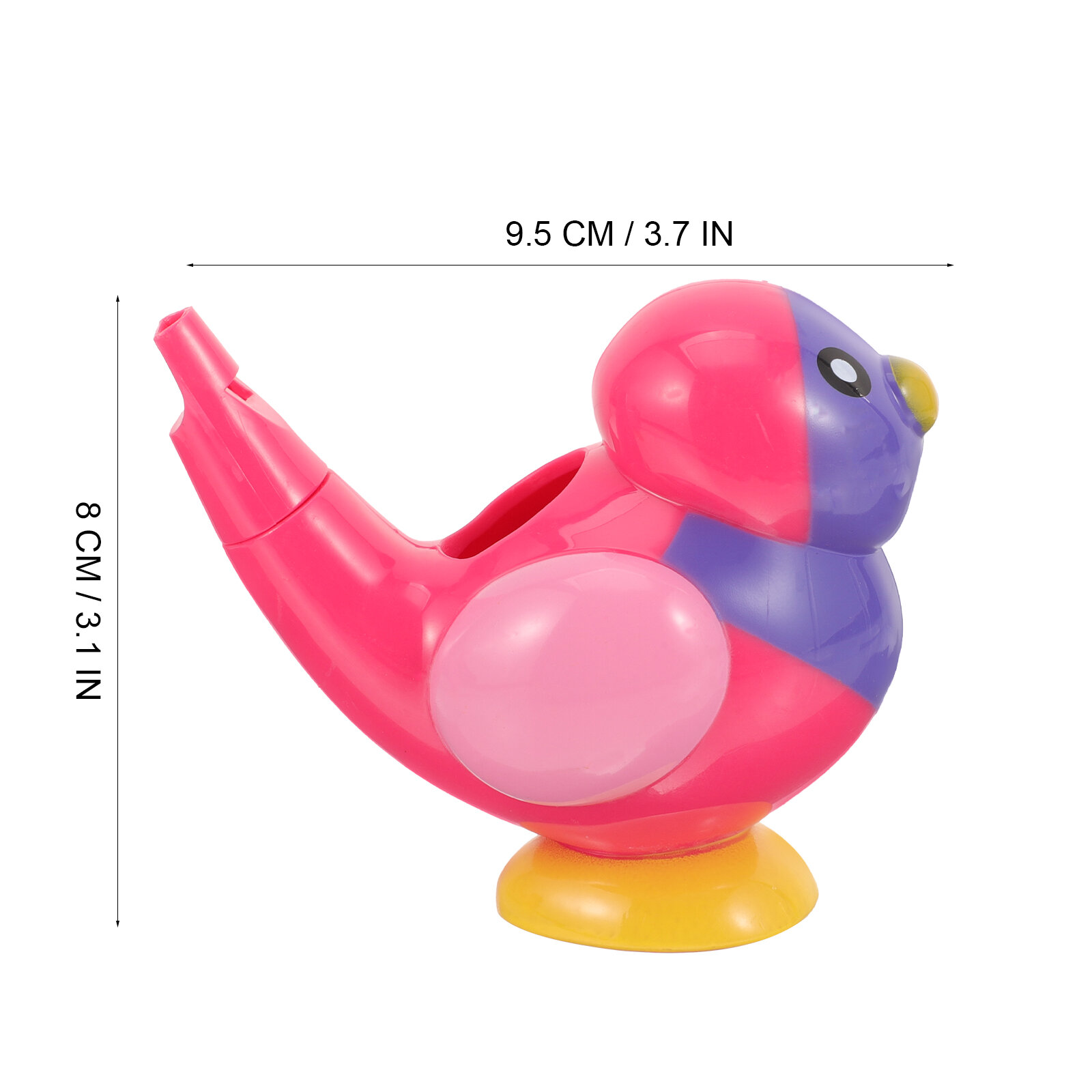 Свисток В Forme Птицы 2 Штуки Игрушка Для Детей Розовый Цвет 9.5X8X6CM