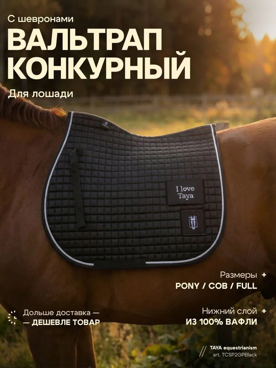Вальтрап для лошади конкурный, размер full, амуниция для лошадей, для конного спорта