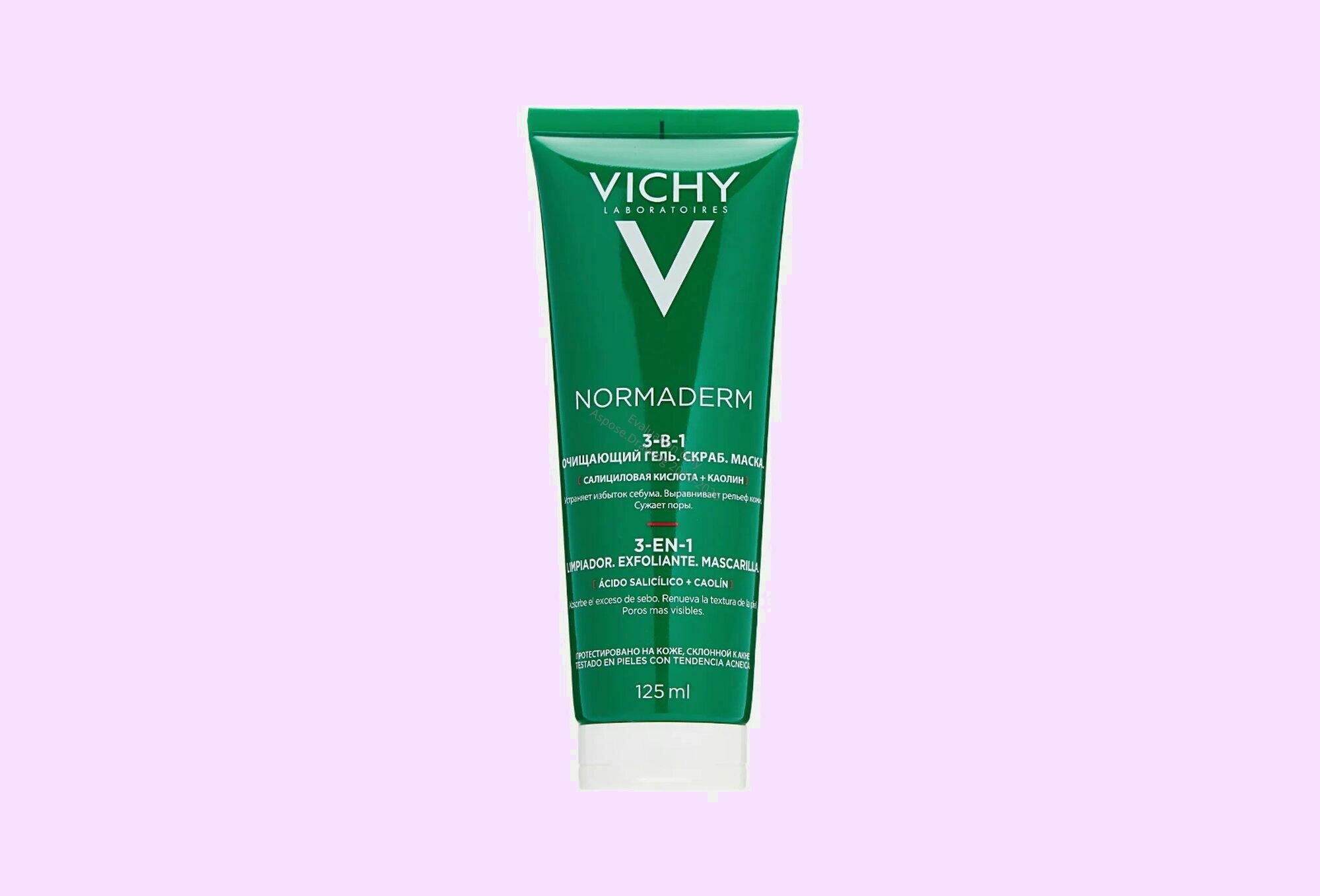 Очищающее средство Vichy Normaderm, 3 в 1, для комбинированной и жирной кожи, 125мл