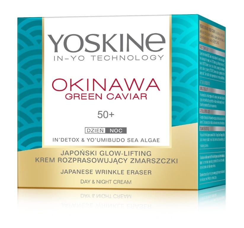 Крем Yoskine Okinawa Green Caviar 50+, разглаживающий морщины, 50 мл