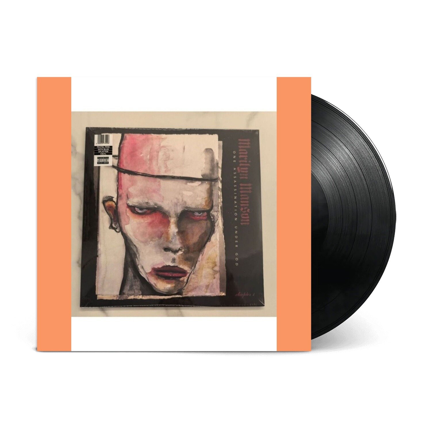 Виниловая пластинка Marilyn Manson - One Assassination Under God (Chapter 1), Pastel Pink With Blue Splatter vinyl,