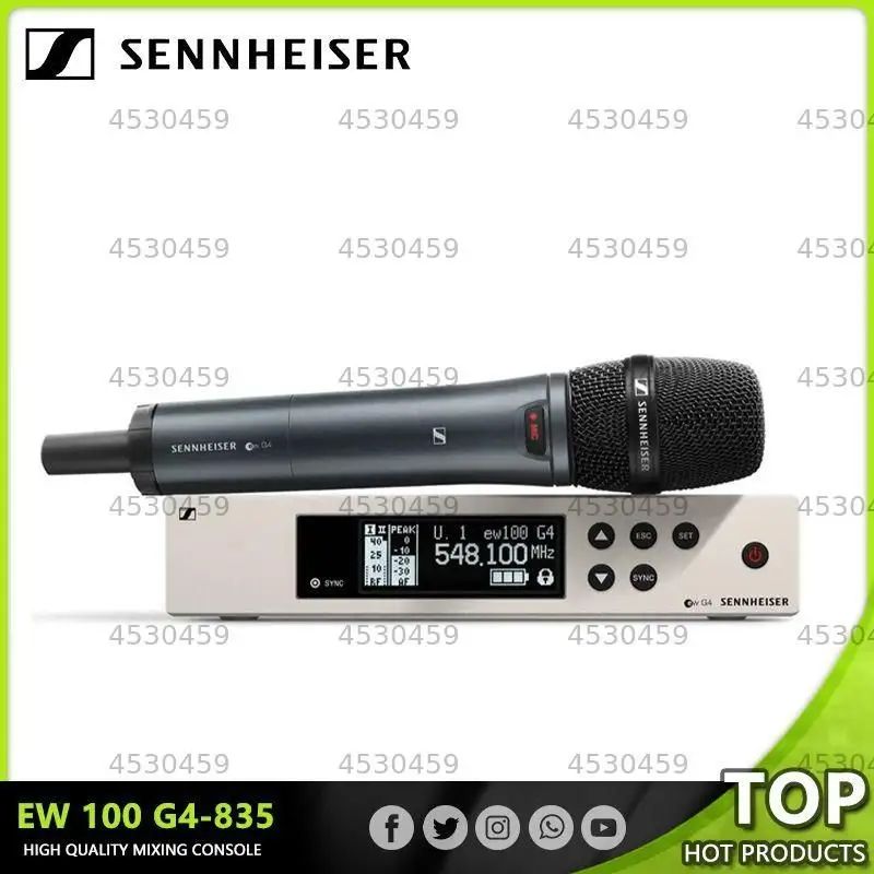 Sennheiser Микрофон для живого вокала EW 100 G4-835-S-A, белый
