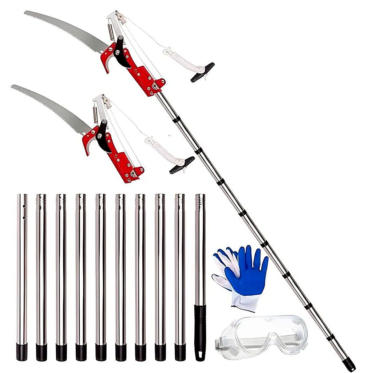 13-футовые высотные ножницы для срезания веток, пилы для пилы для столбов, триммеры-1 комплект