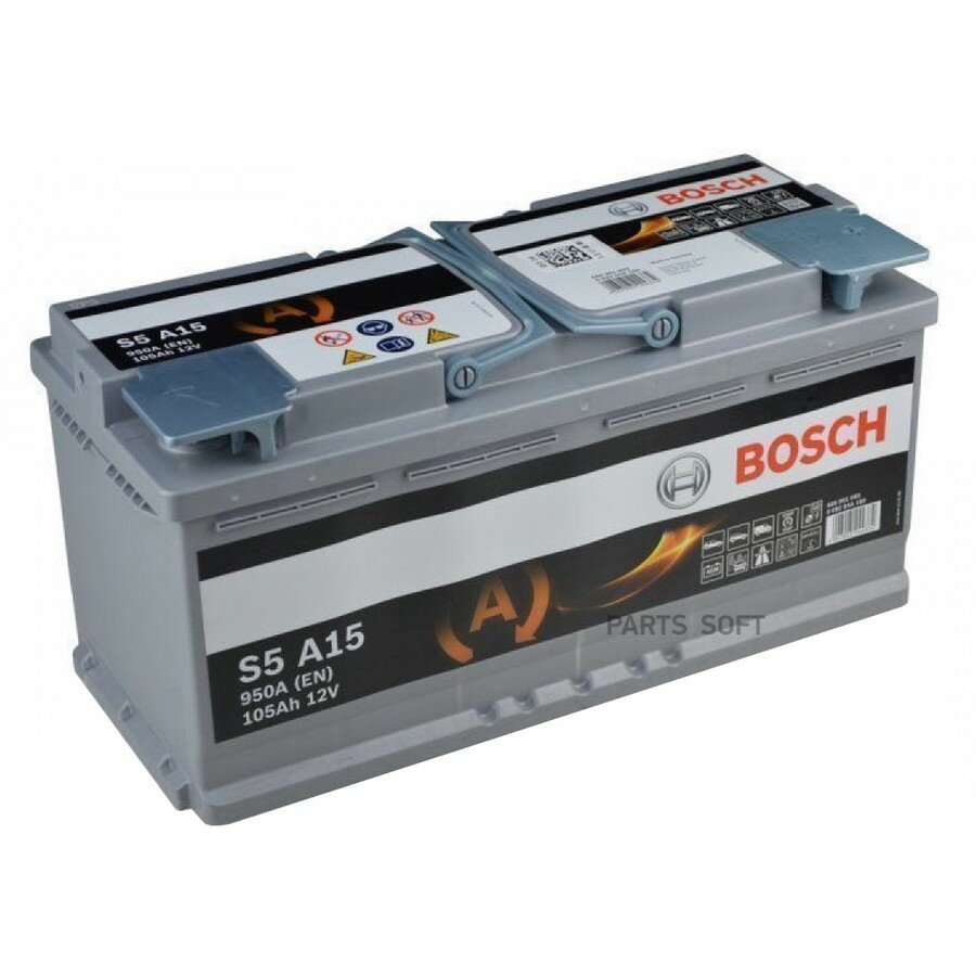 Аккумулятор автомобильный от официального дистрибьютора, BOSCH, артикул 0092S5A150