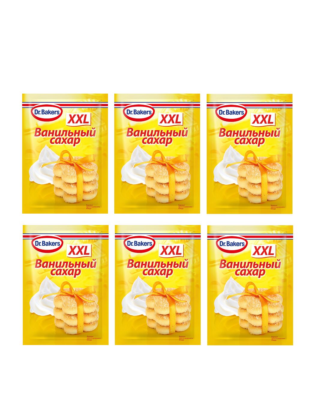 Dr.Bakers Сахар ванильный xxl, 40 гр, 3 шт