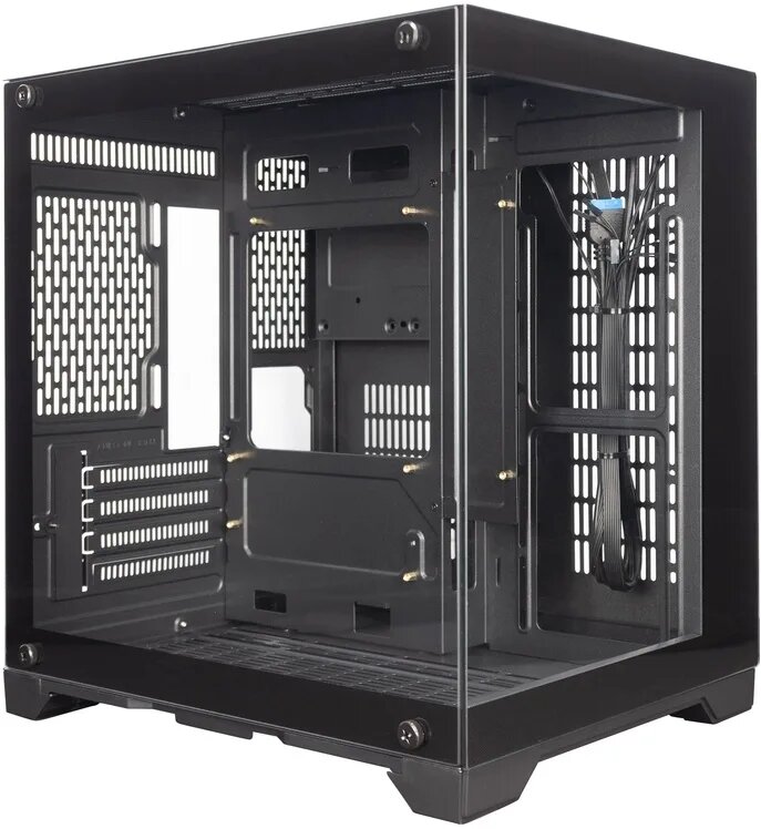 Корпус 1STPLAYER MEGAVIEW MV5-TP Black / mATX / MV5-TP-BK