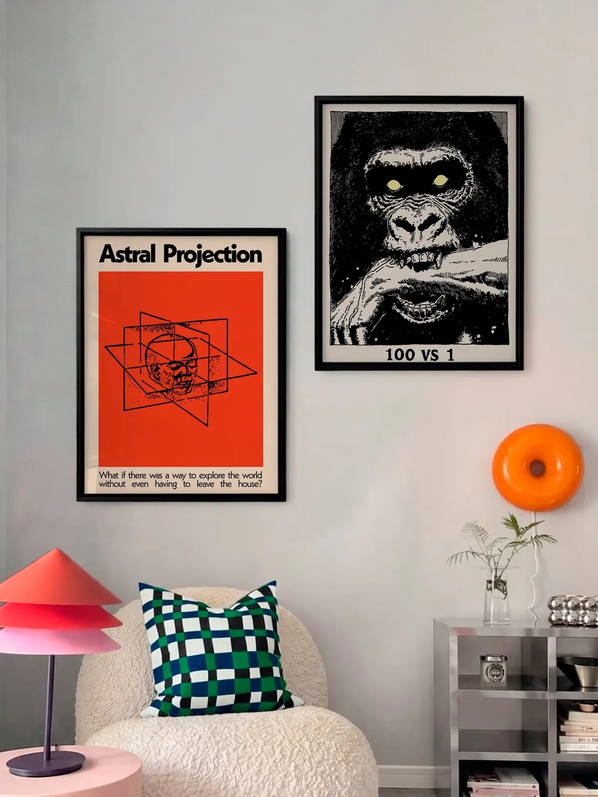 Набор постеров "Astral Projection x 100 vs 1", 30x40 см, 2 штуки