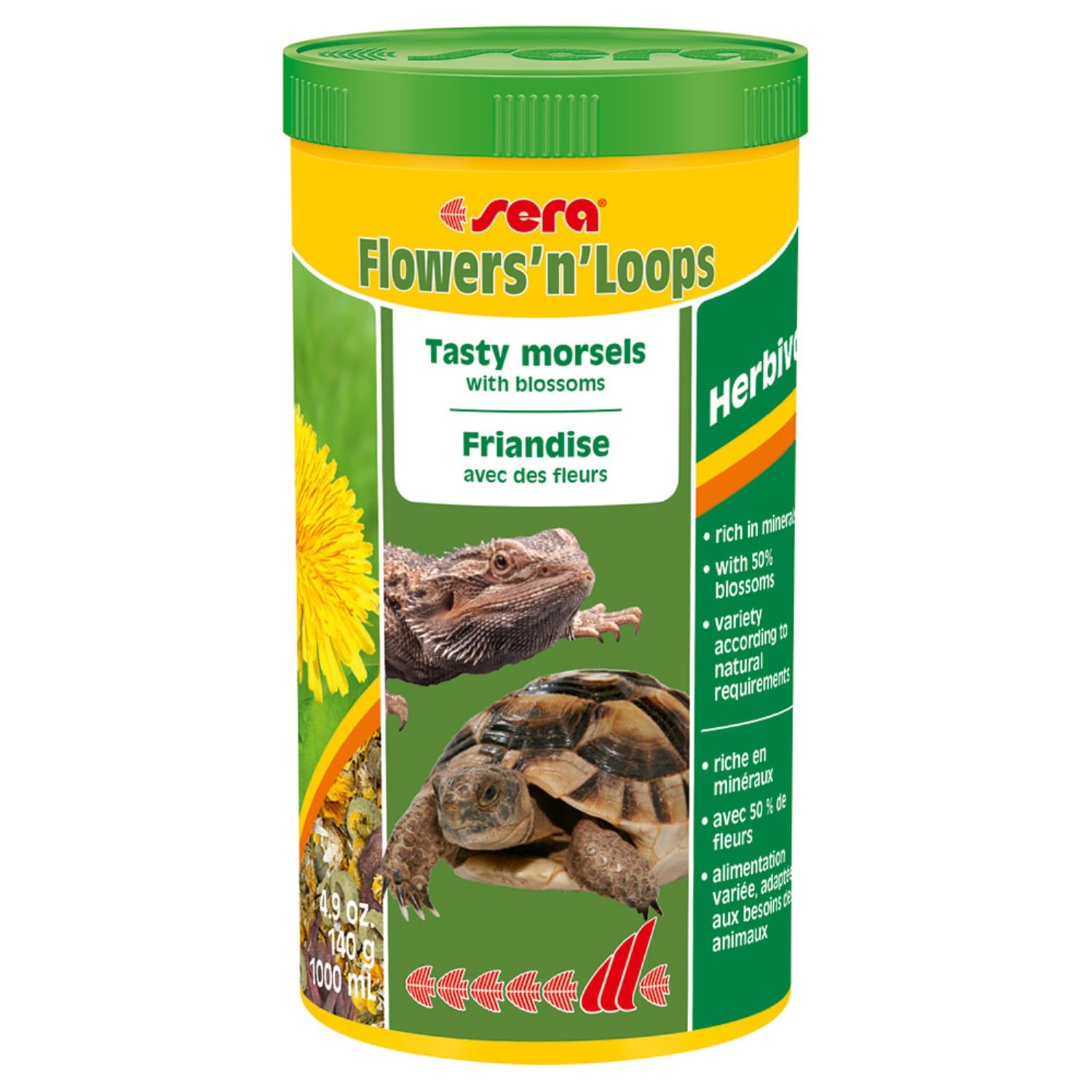 Корм для рептилий Sera Flowers'n'Loops Nature, 1000 мл