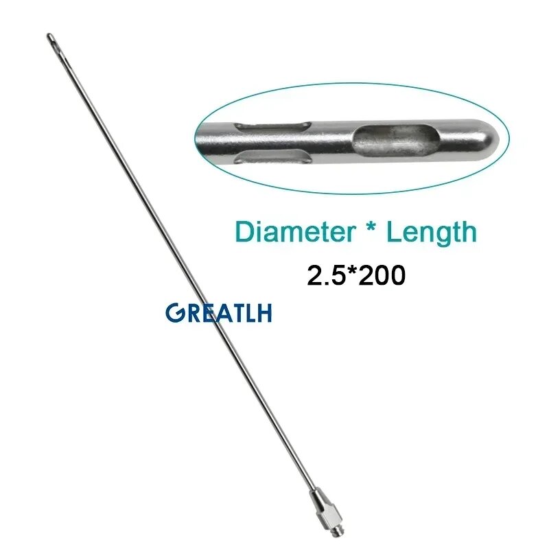 GREATLH Аспирационная канюля из нержавеющей стали 2.5x200mm