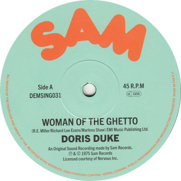 Виниловая пластинка Doris Duke - Woman Of The Ghetto / Free / 12