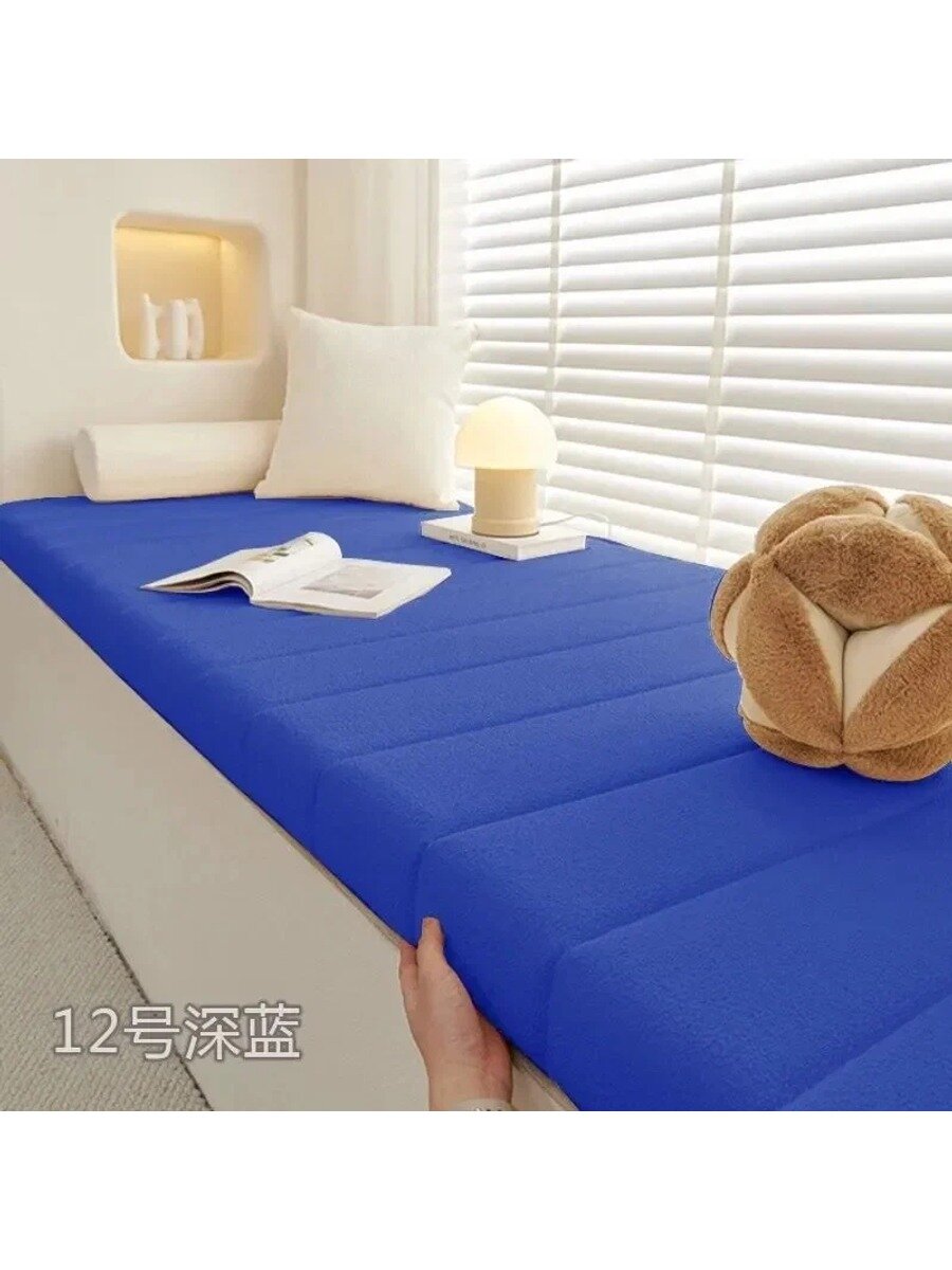 Подушка на стул 45x80 см, темно-синяя, наполнитель пена Balance Foam