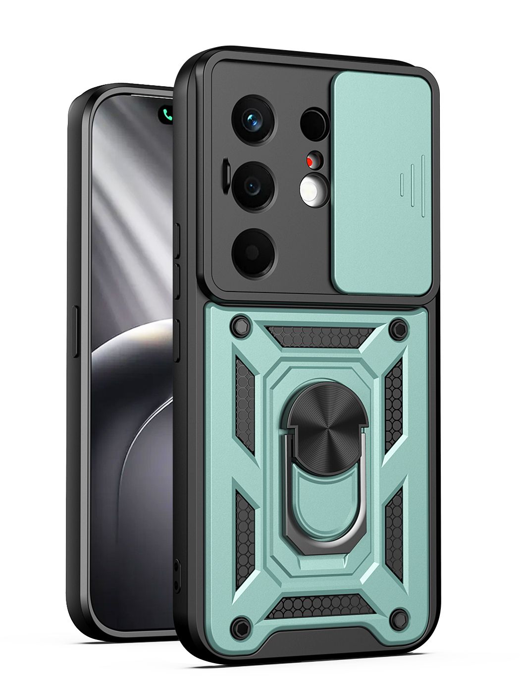 Чехол бронированный для Tecno Camon 50 Ultra 5G, противоударный с защитой камеры