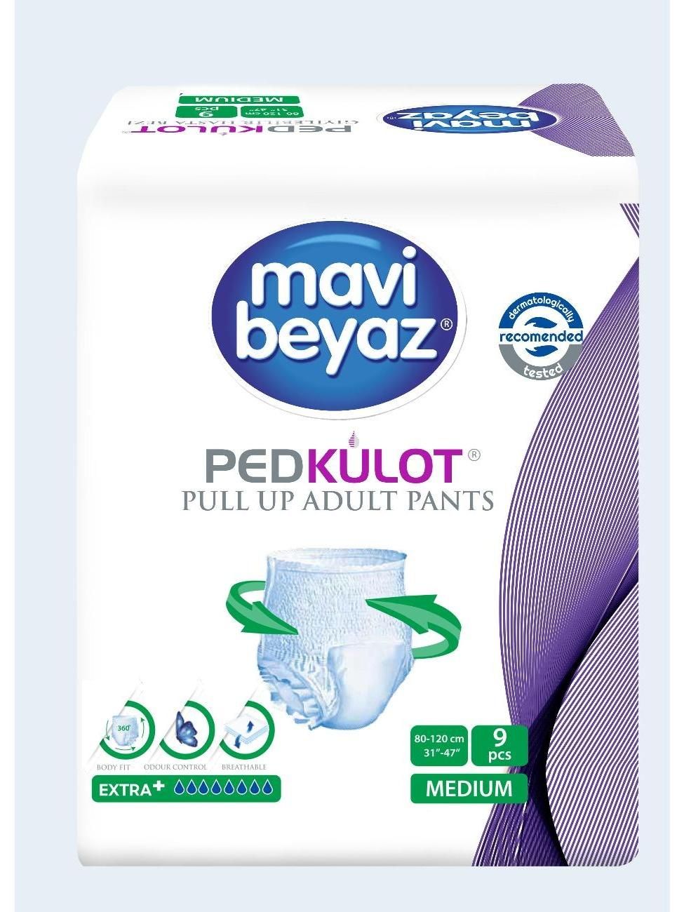 Трусы одноразовые MAVI BEYAZ MEDIUM M80-120/9