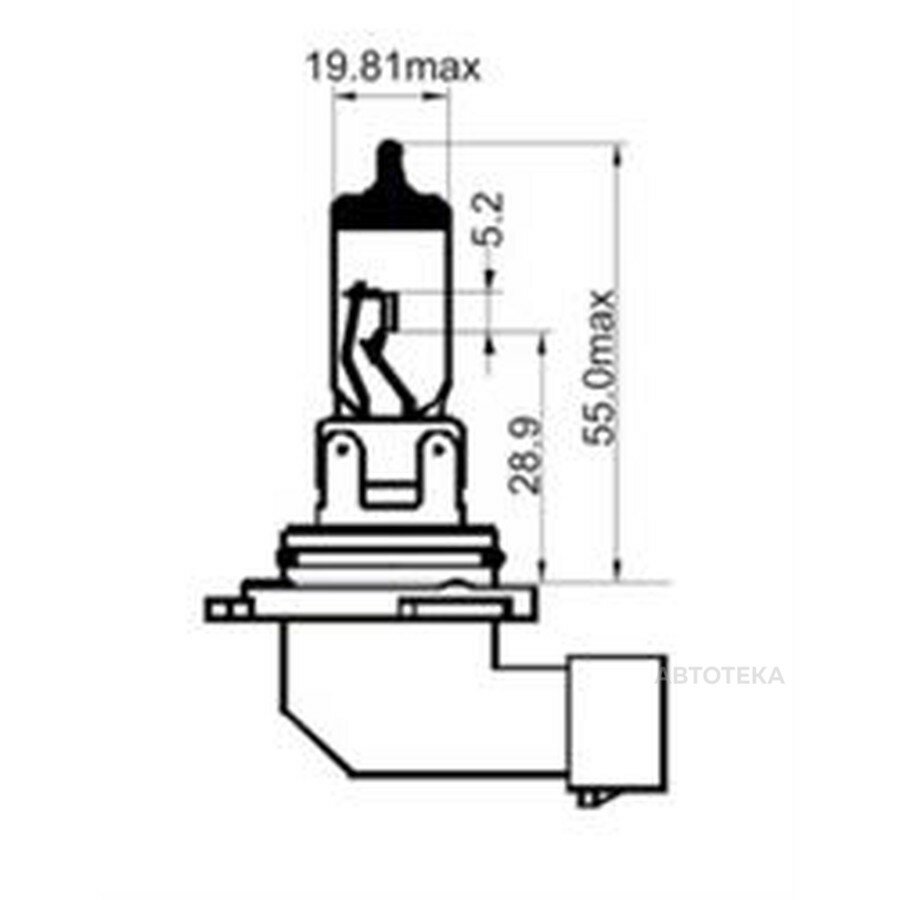 Лампа накаливания H10 White 12V 42W PY20d SCT GERMANY 202990