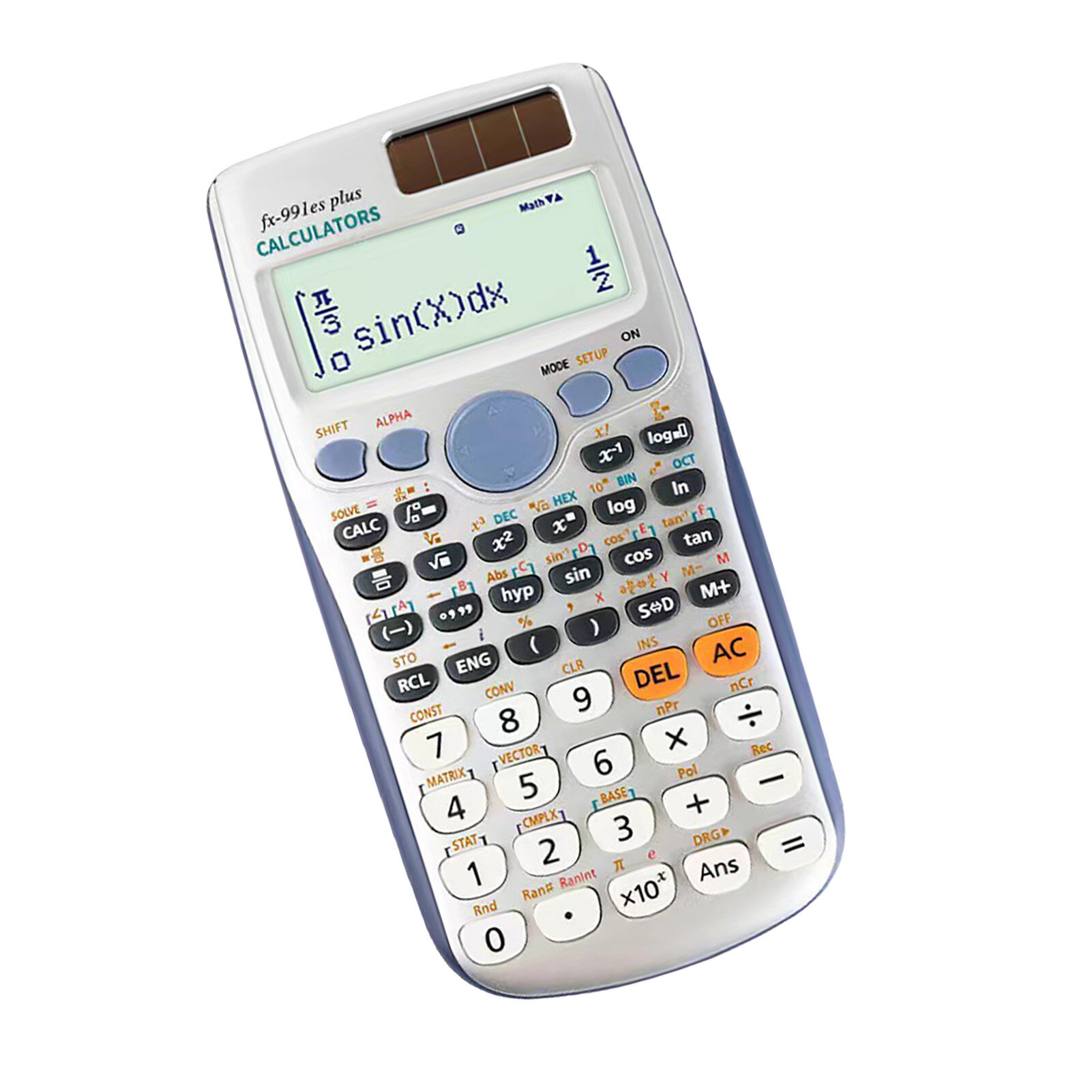 Портативный калькулятор, FX991ESPLUS, 10+2 цифры, 417 функций, с двойным источником питания, для офиса