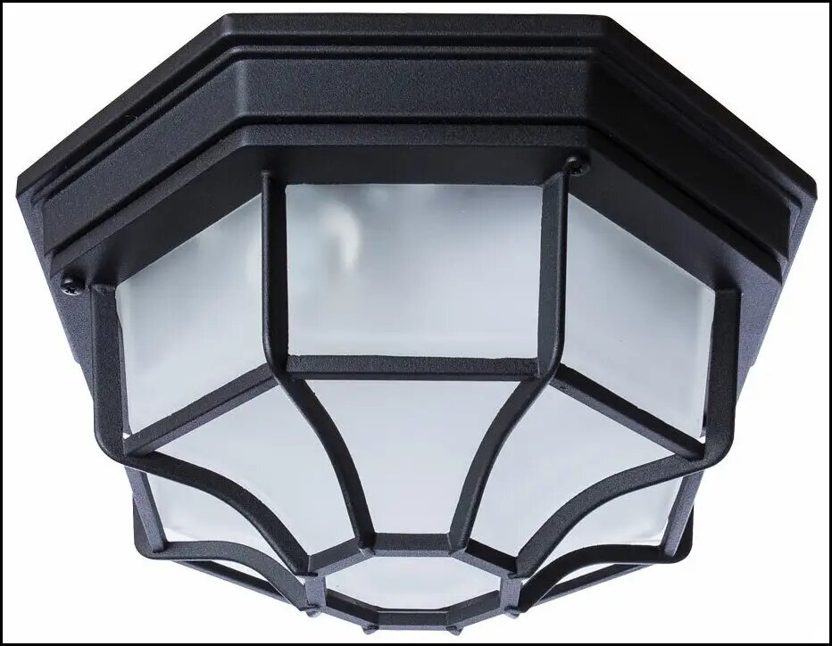 Уличный потолочный светильник Arte Lamp PEGASUS A3100PL-1BK E27 чёрный