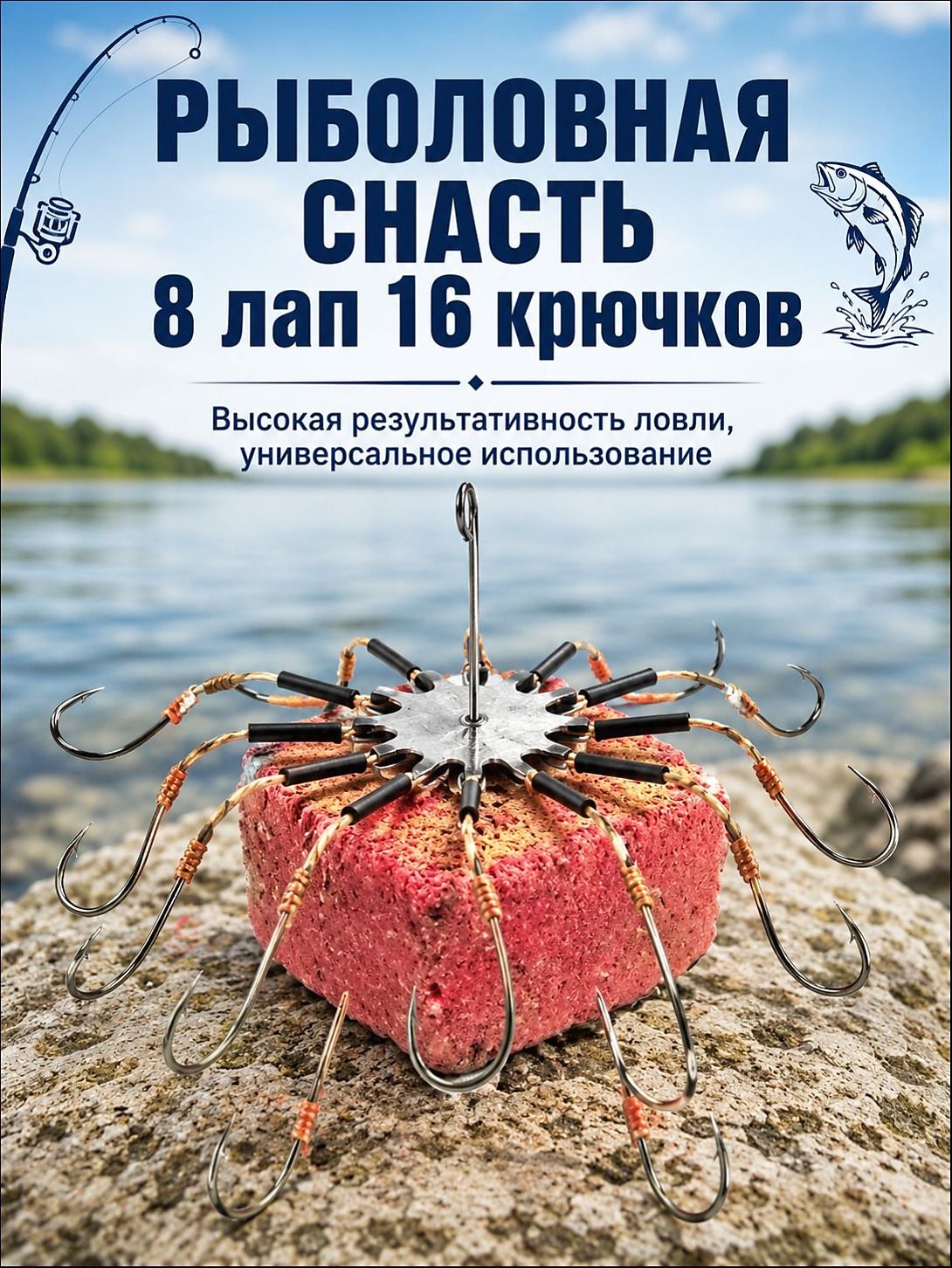 Кормушка для рыбалки, крючок рыболовный,2шт, убийца карася донная снасть-№ 13