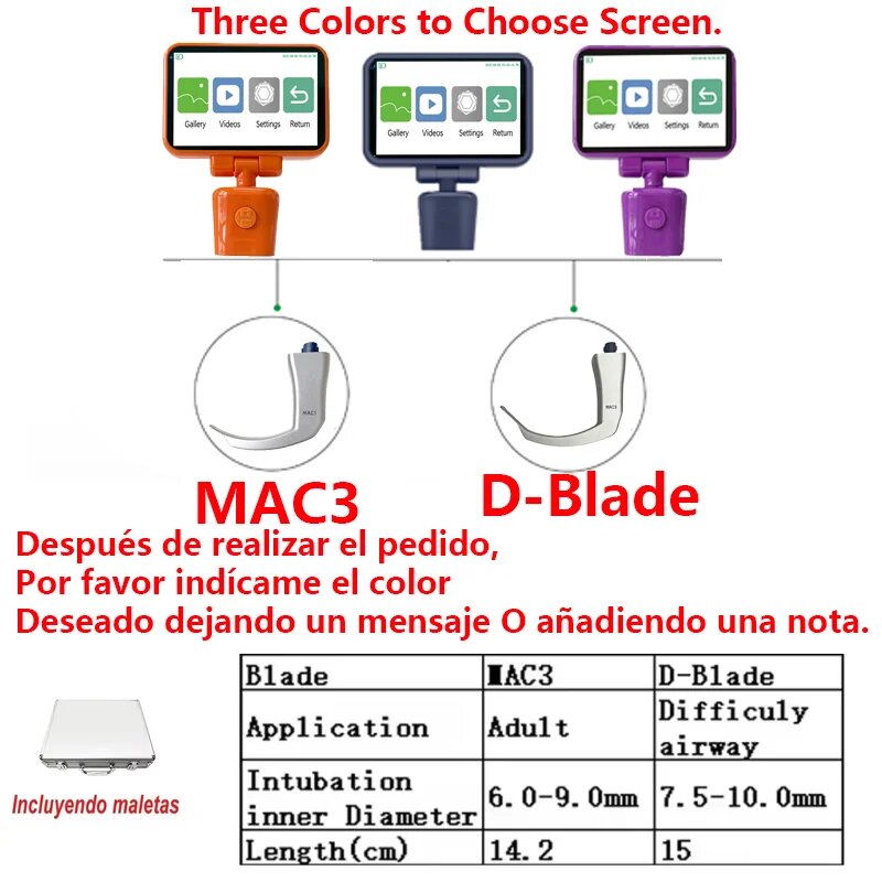 CORE-RAY Видеоларингоскоп 3,5 дюйма screen with 3 D