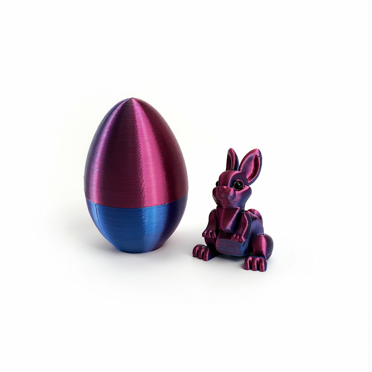3D печать пасхальный заяц декоративный набор фигурка плюс яйцо чехол домашний декор для ванной комнаты подарок на праздник сувенир поделка для стола