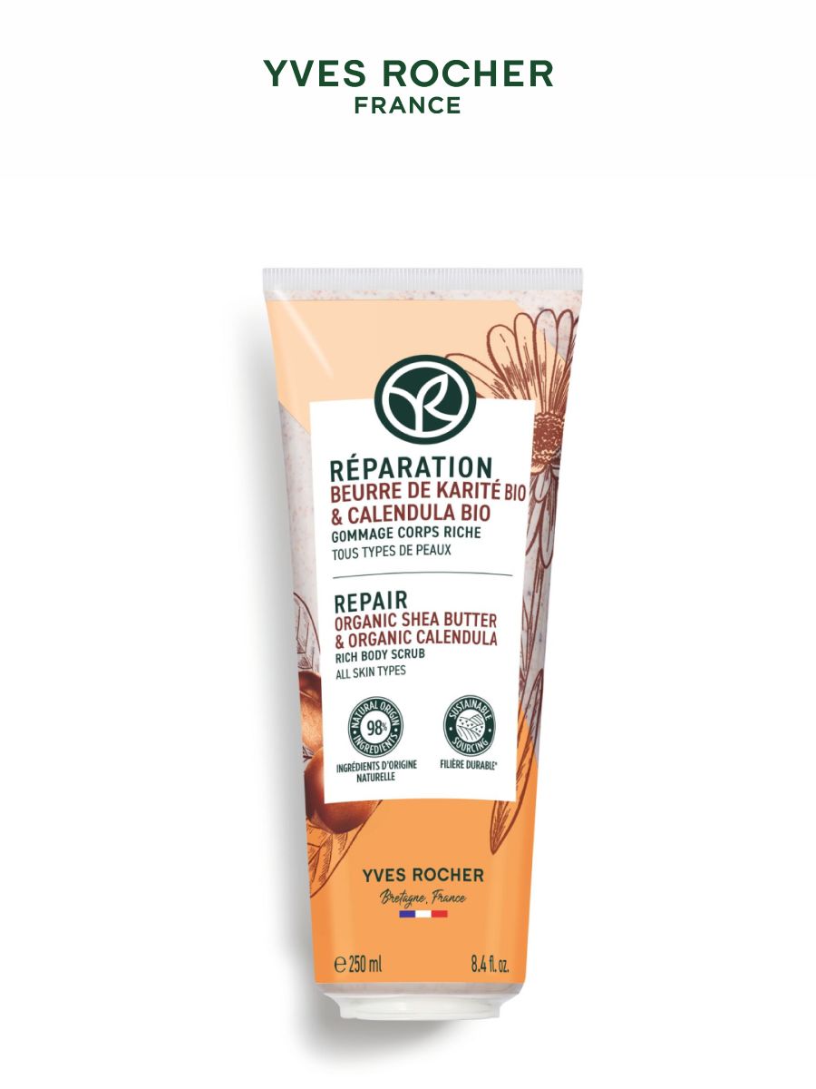 Yves Rocher Насыщенный Гоммаж для Тела - Для всех типов кожи, 250 мл