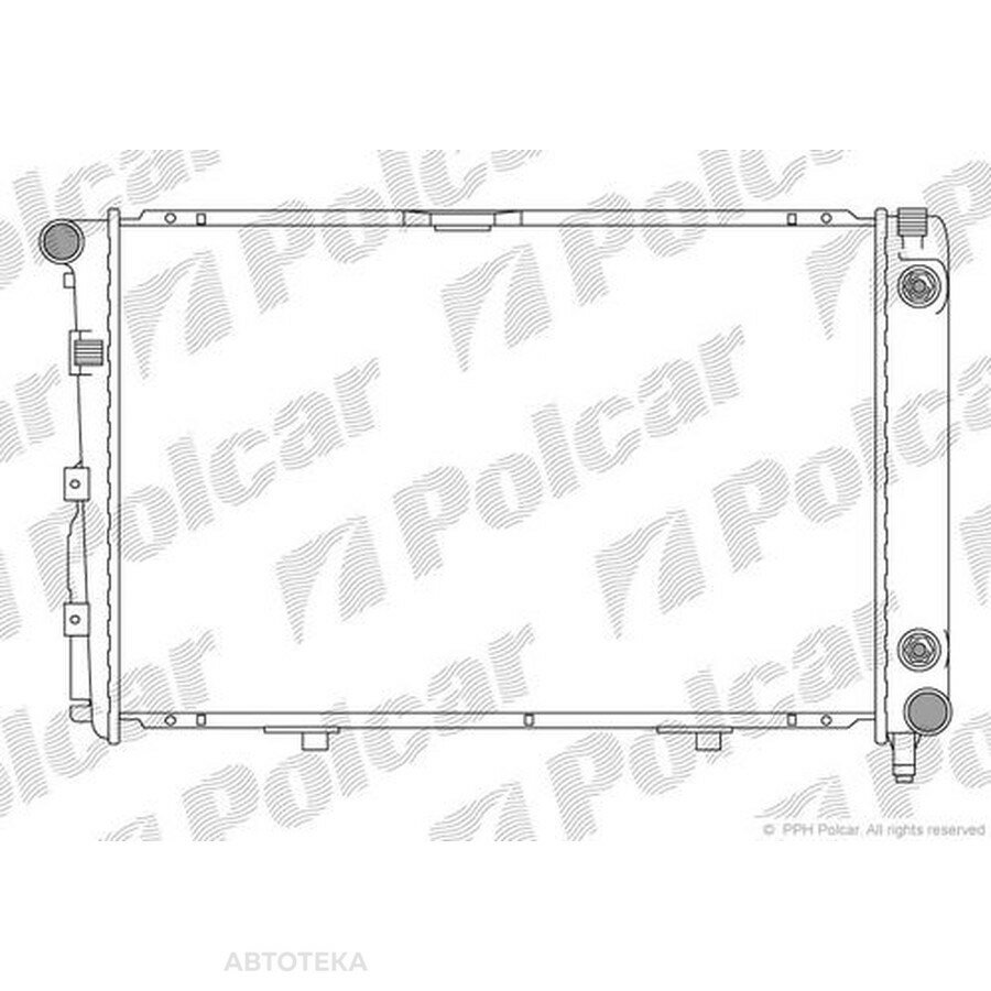 Радиатор охлаждения двигателя POLCAR 5001083