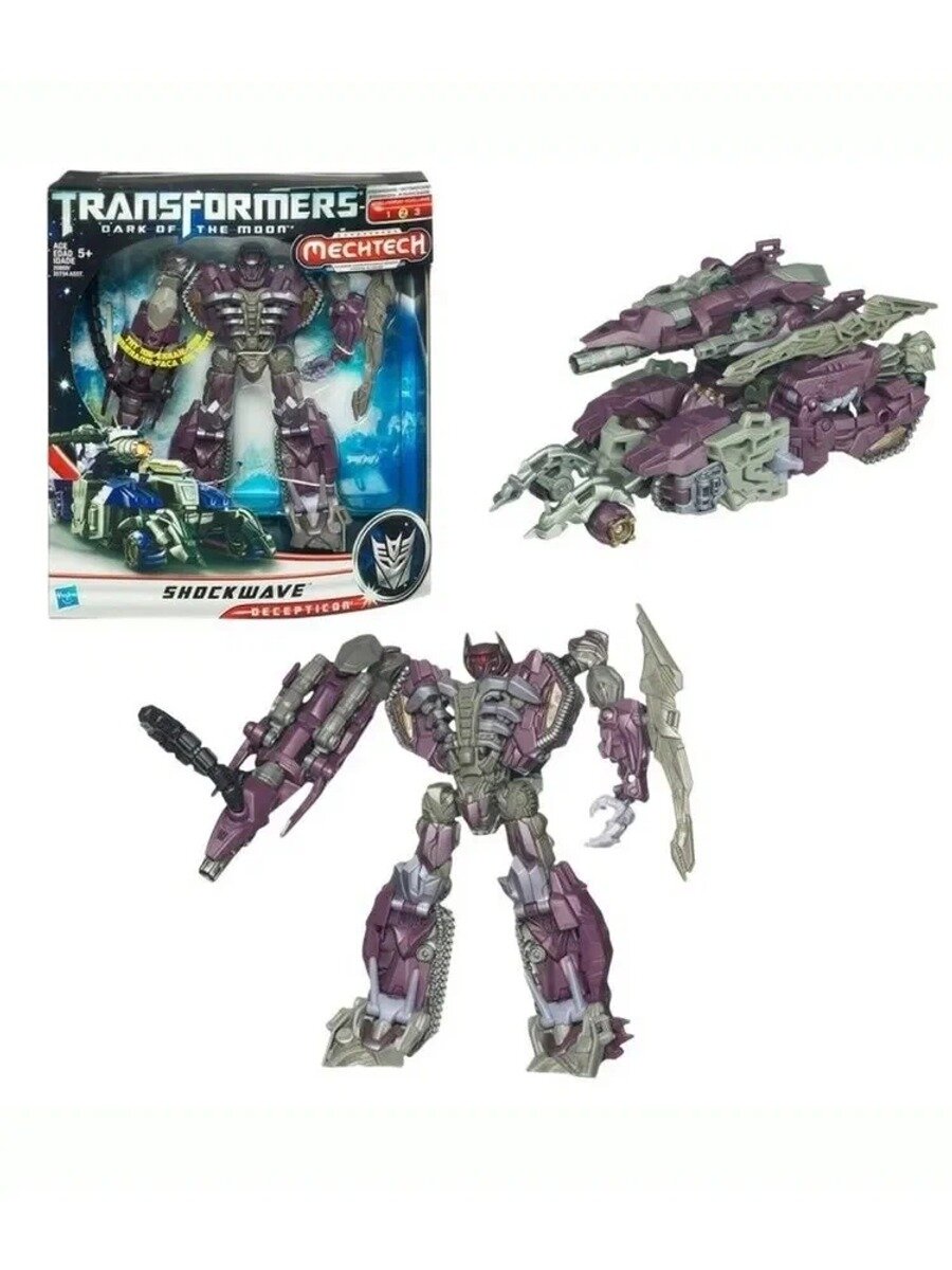 Трансформеры Игрушка хасбро Voyager Class Mechtech Shockwave Transformers 3 Dark of the Moon DOTM