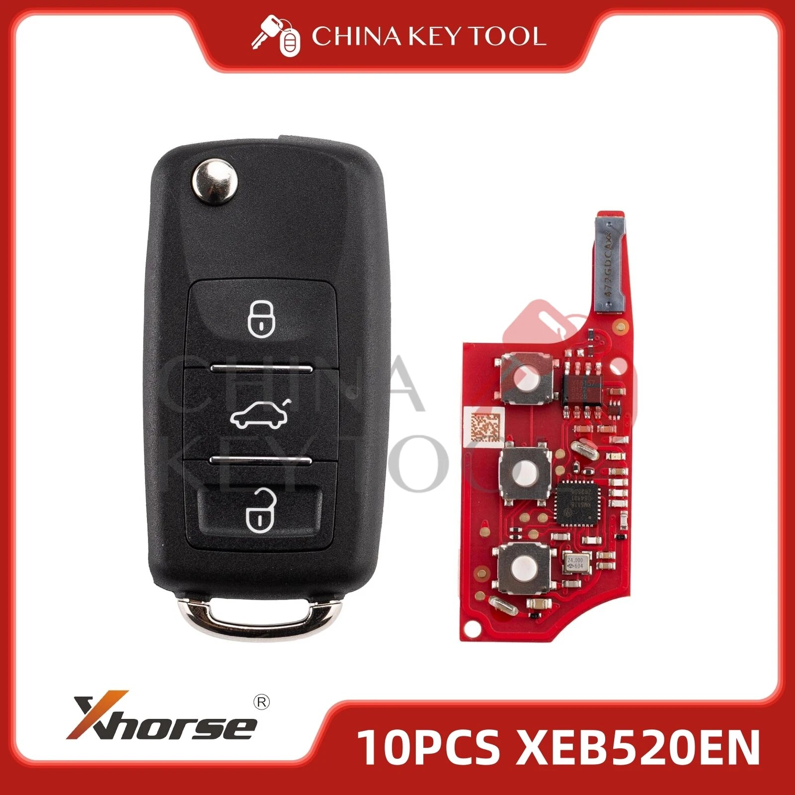 1 шт./5 шт./10 шт./Лот Xhorse XEB520EN супер пульт дистанционного управления с супер чипом 10 PCS