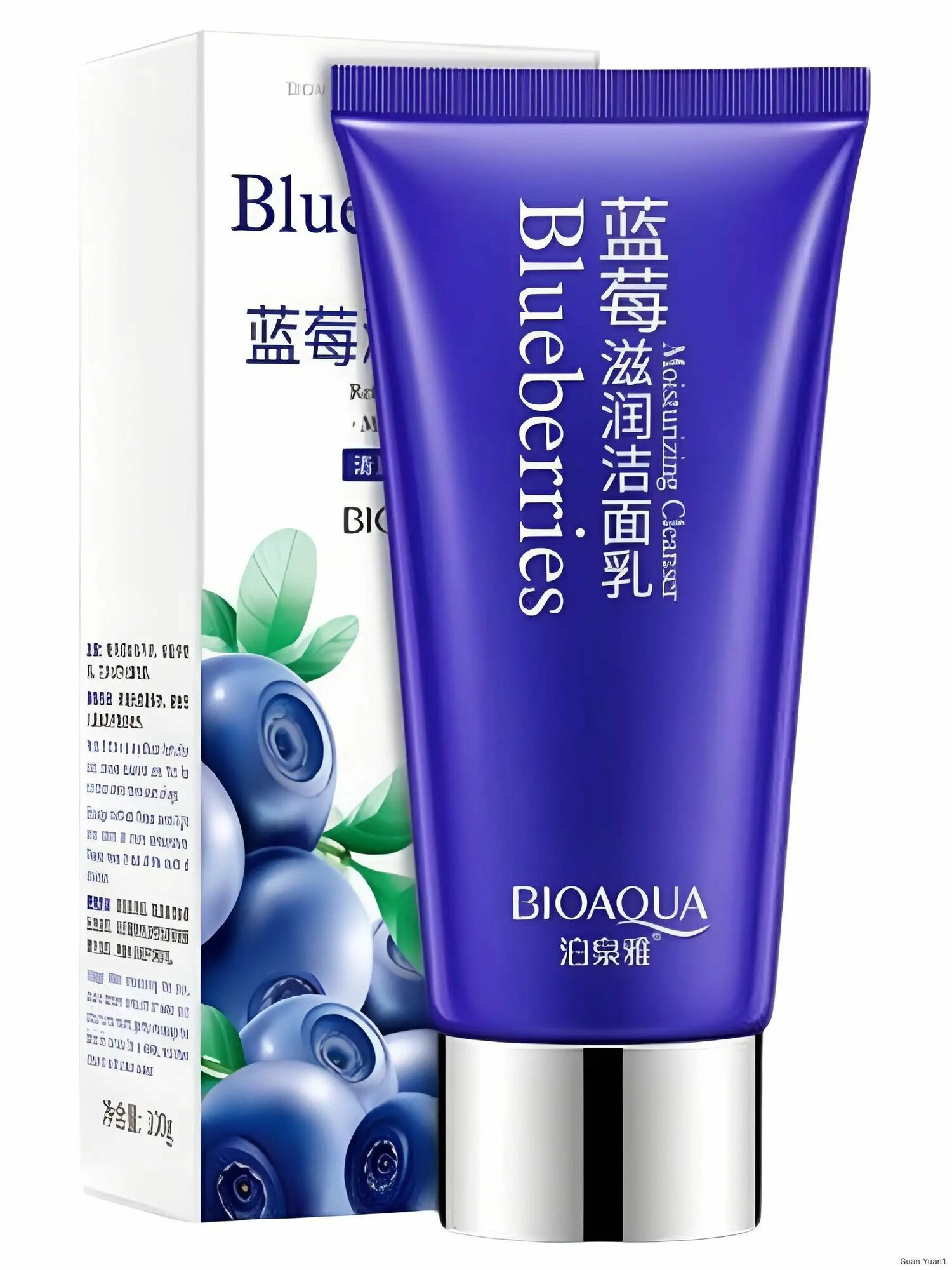 Bioaqua Blueberries Moiaturizing Cleanser 100g - Пенка для умывания с экстрактом голубики
