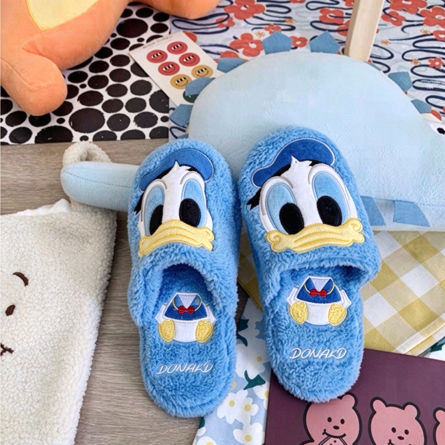 Домашние тапочки MINISO Лило и Стич, унисекс текстильные тапочки, уютная обувь для дома, размер 36-39