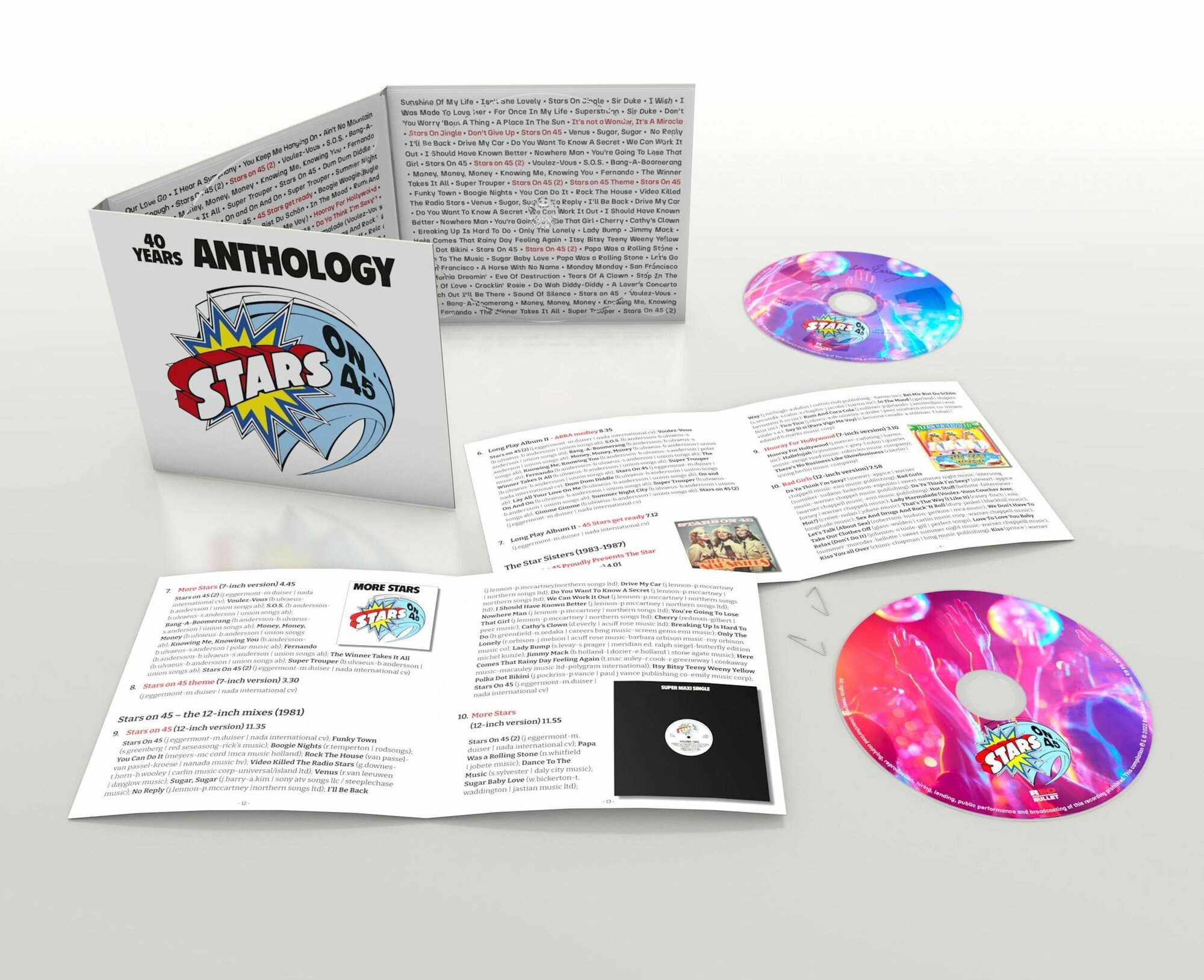 Музыкальный диск Stars On 45 - 40 Years Anthology (2CD) 2022, Digisleeve