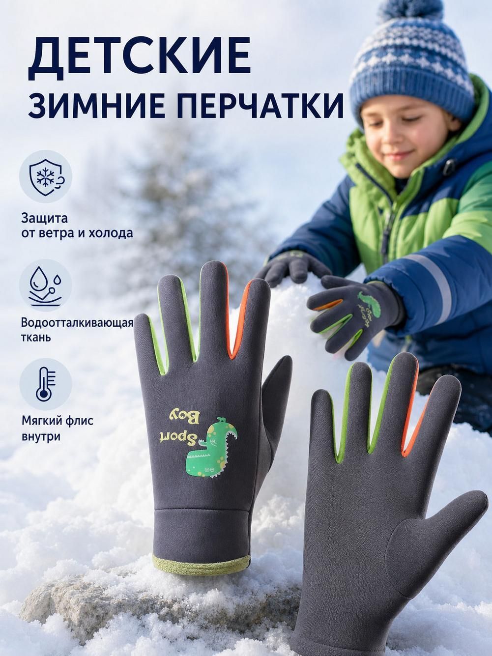 Перчатки Базовая коллекция для детей