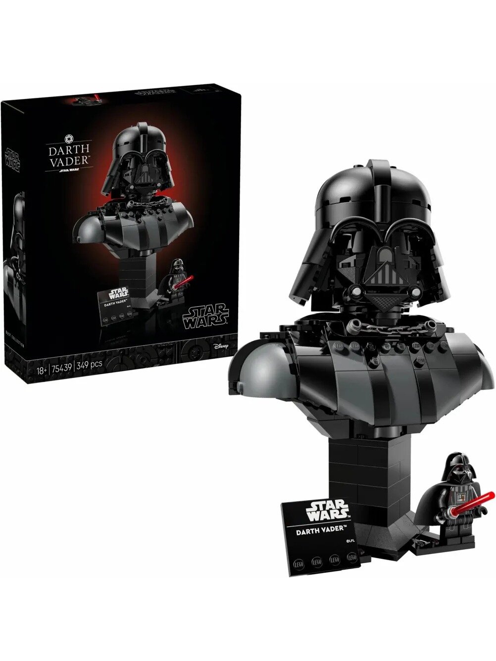 Конструктор бюст Дарта Вейдера Star Wars, 349 деталей, коллекционная модель