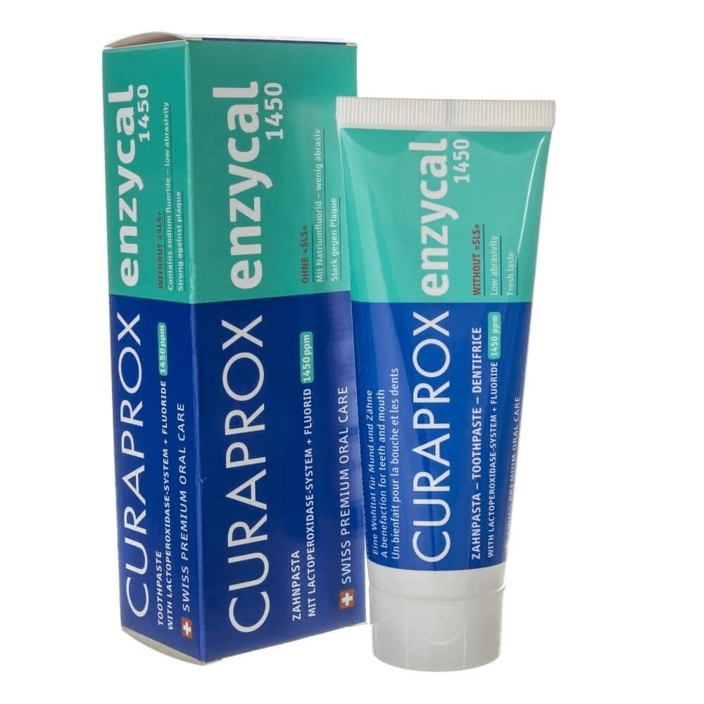 Зубная паста Curaprox Enzycal, 1450 ppm фтора, 75 мл