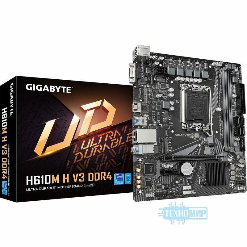 Материнская плата Gigabyte H610M H V3 DDR4