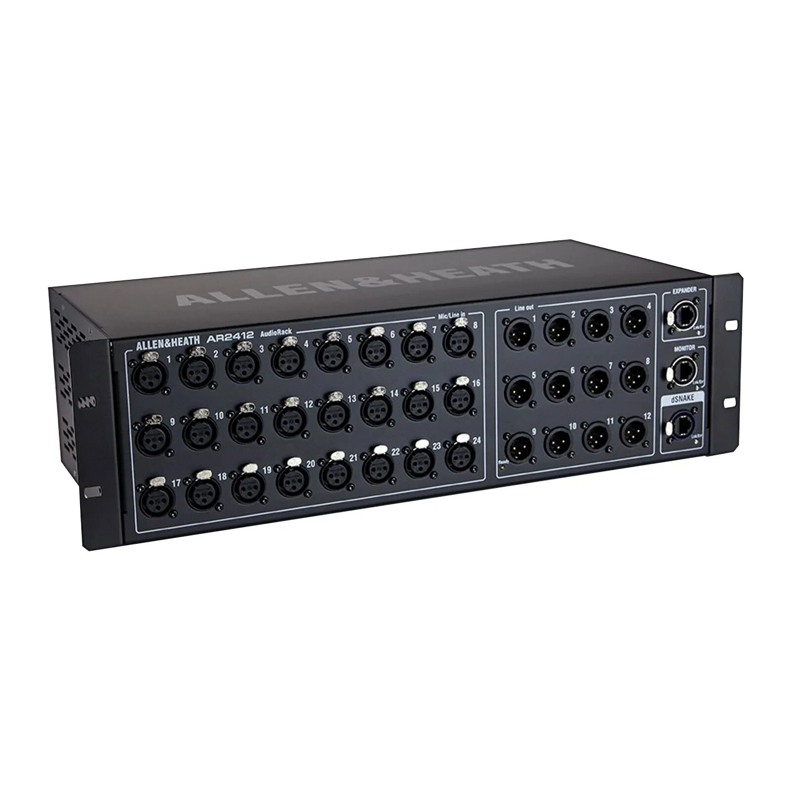 Мультикор Allen & Heath AR2412 24 XLR входа, 12 XLR выходов, 48 kHz, совместим с GLD и Qu, поддержка Aviom, черный