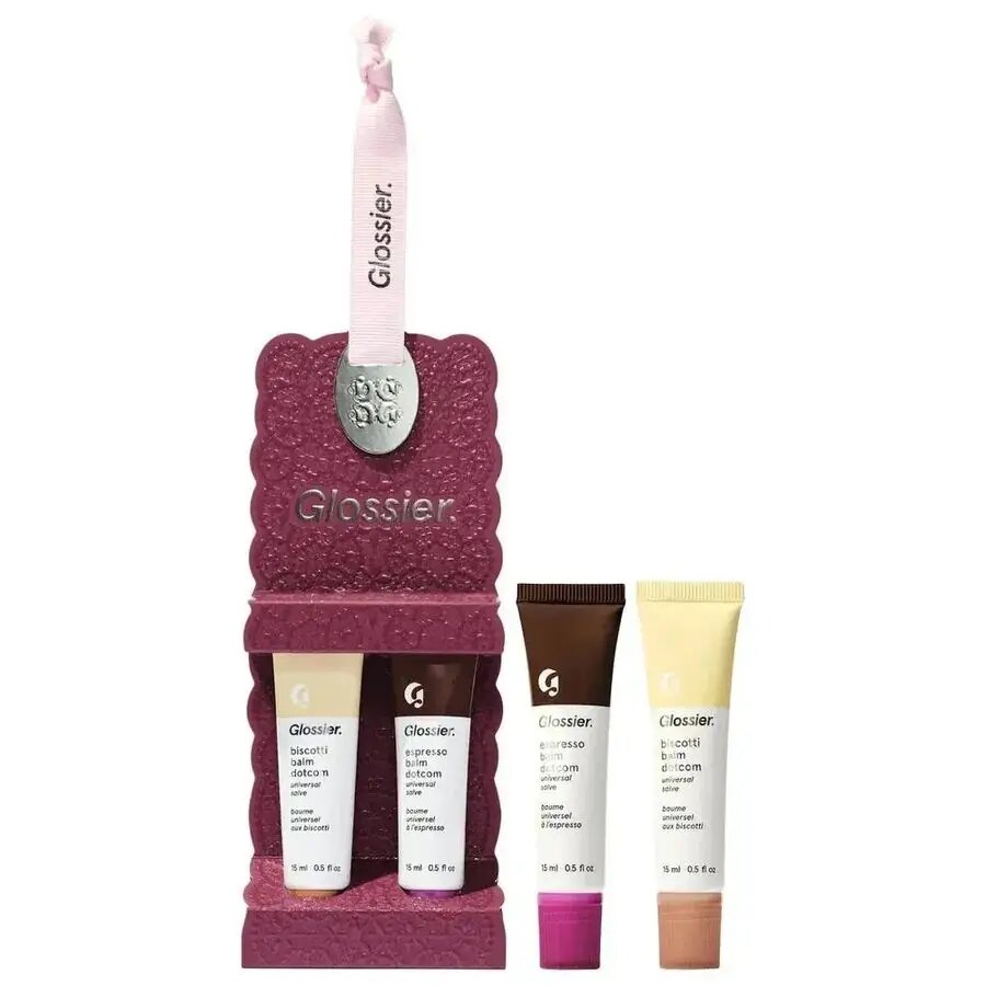 Glossier Подарочный набор бальзамов для губ / Lip Balm Dotcom (Biscotti & Espresso)