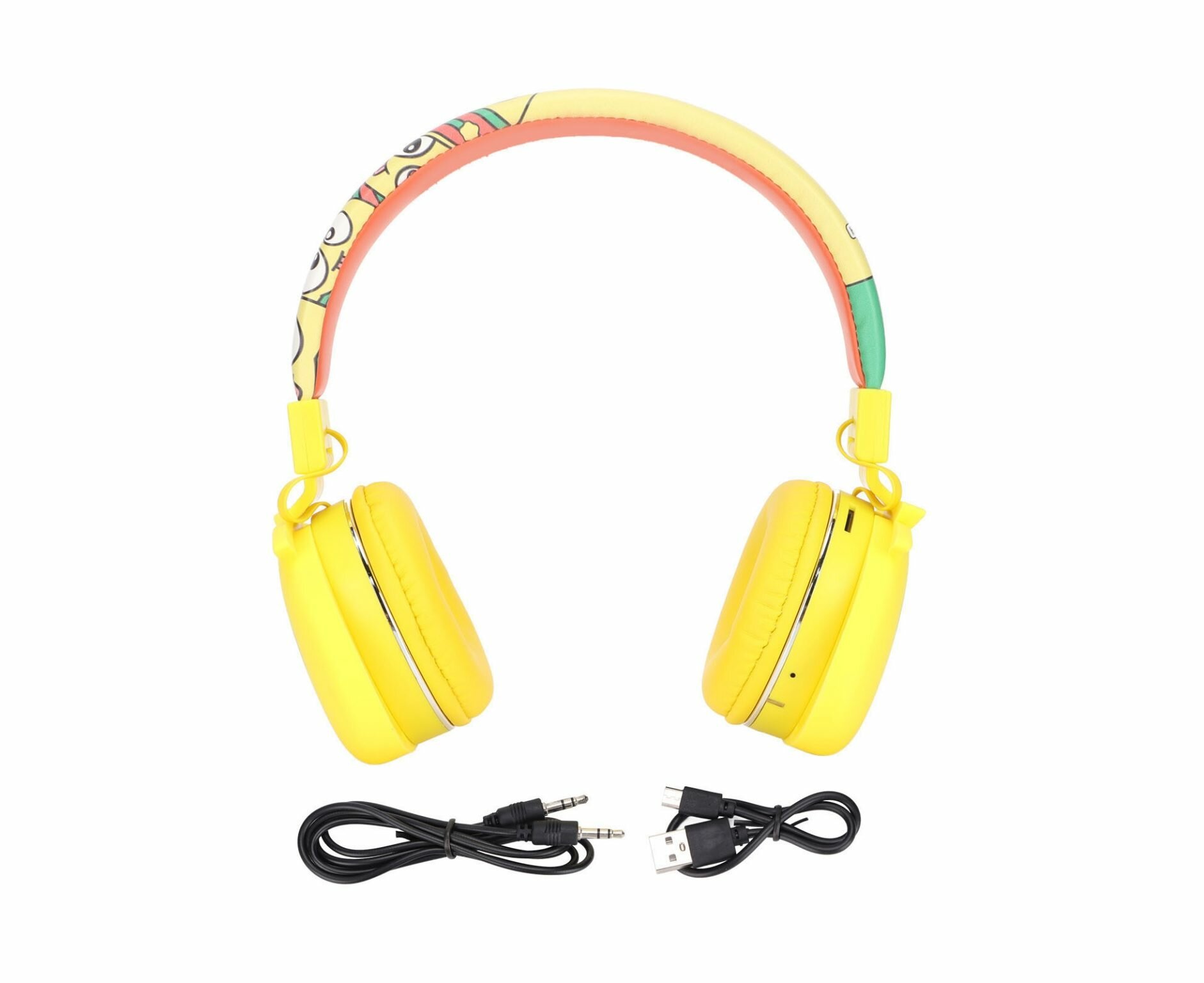 Детские беспроводные Bluetooth-наушники YLFASHION с мультяшным рисунком, складные, для работы за компьютером.