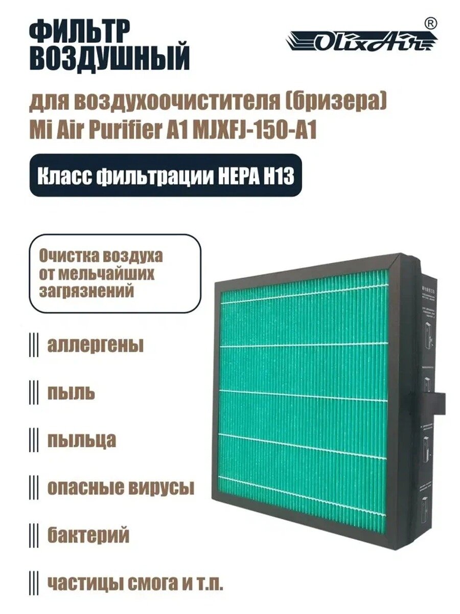 Композитный фильтр для воздухоочистителя Mi Air Purifier A1 (MJXFJ-150-A1) с RFID-меткой. X150