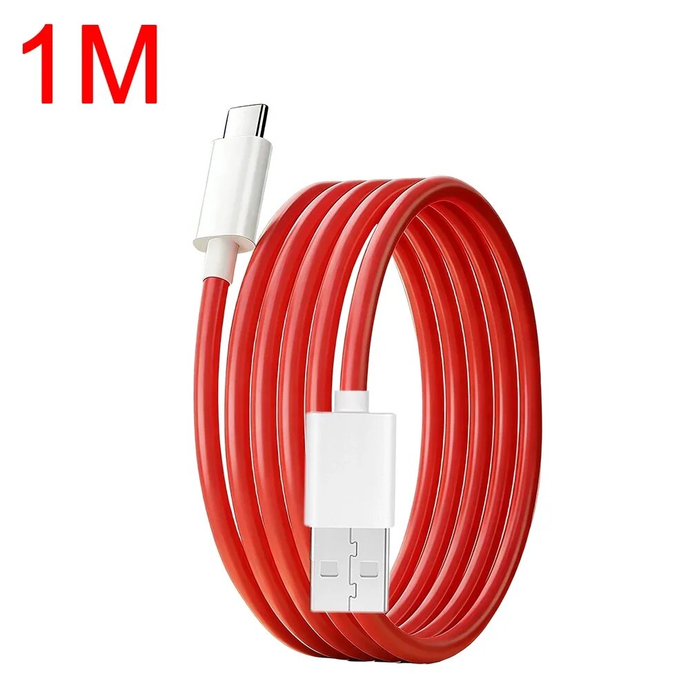 Кабель USB Type-C, 1M, красный