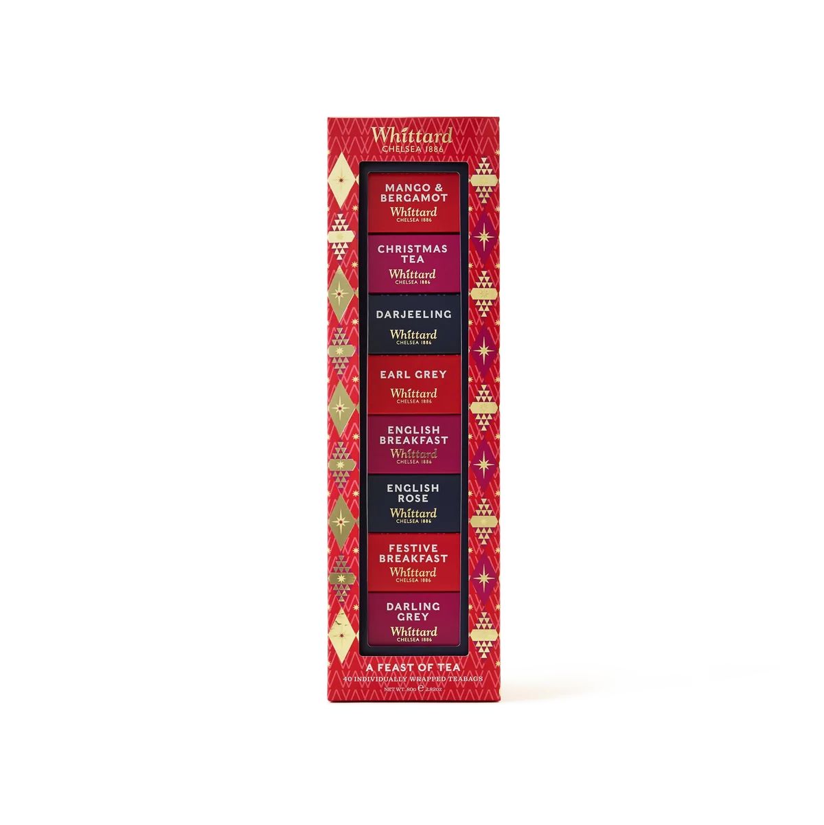 Whittard of Chelsea 1886 Набор чая в пакетиках A Feast of Tea 40шт