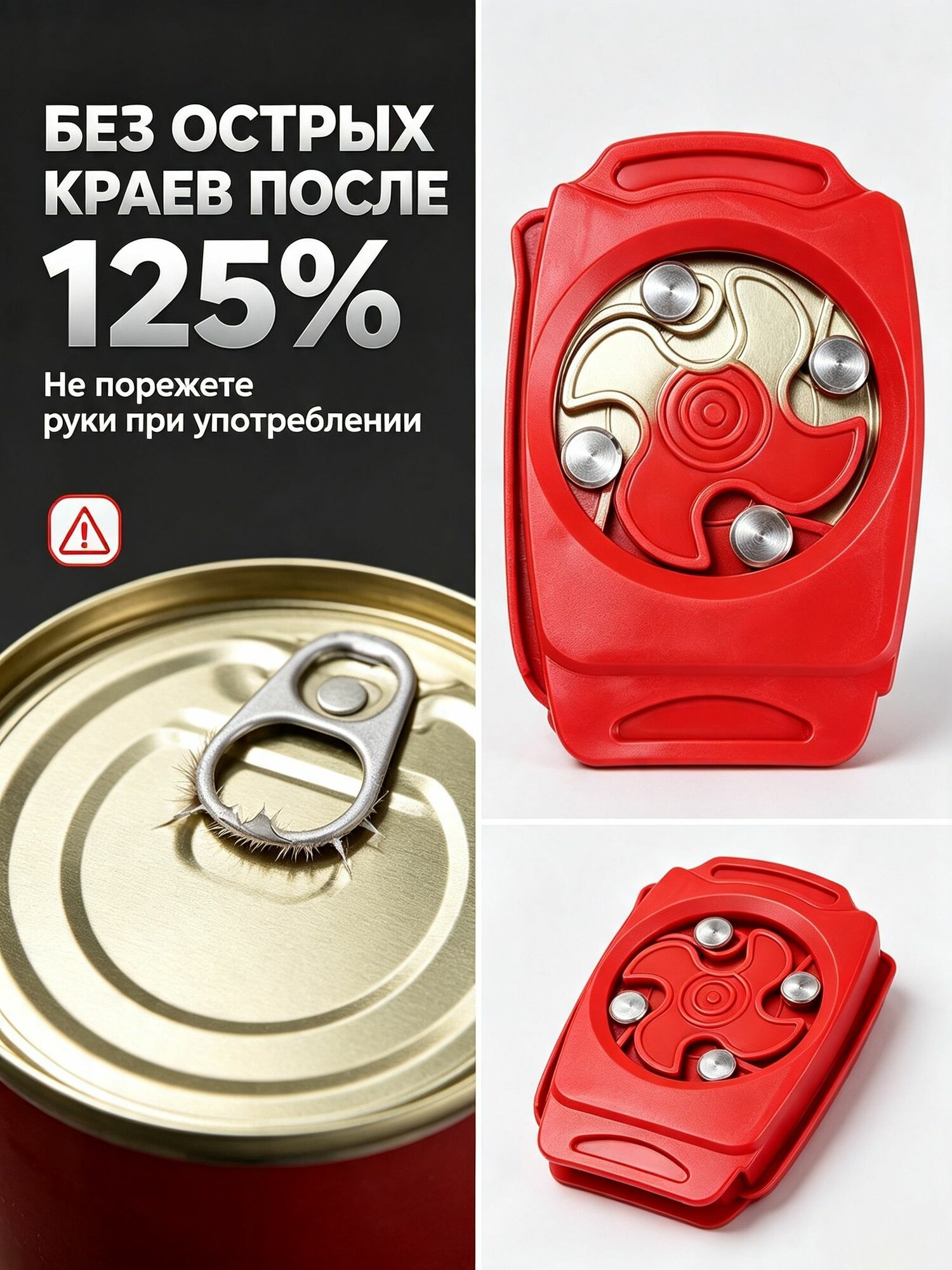 10.6 см 1 шт Открывалка ABS пластик красный