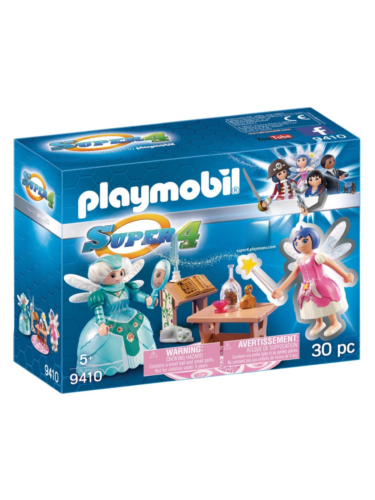 Playmobil-Мир Моби: Мерцание Супер4 и Фея мудрости(Super 4 Wise Fairy with Twinkle)-9410