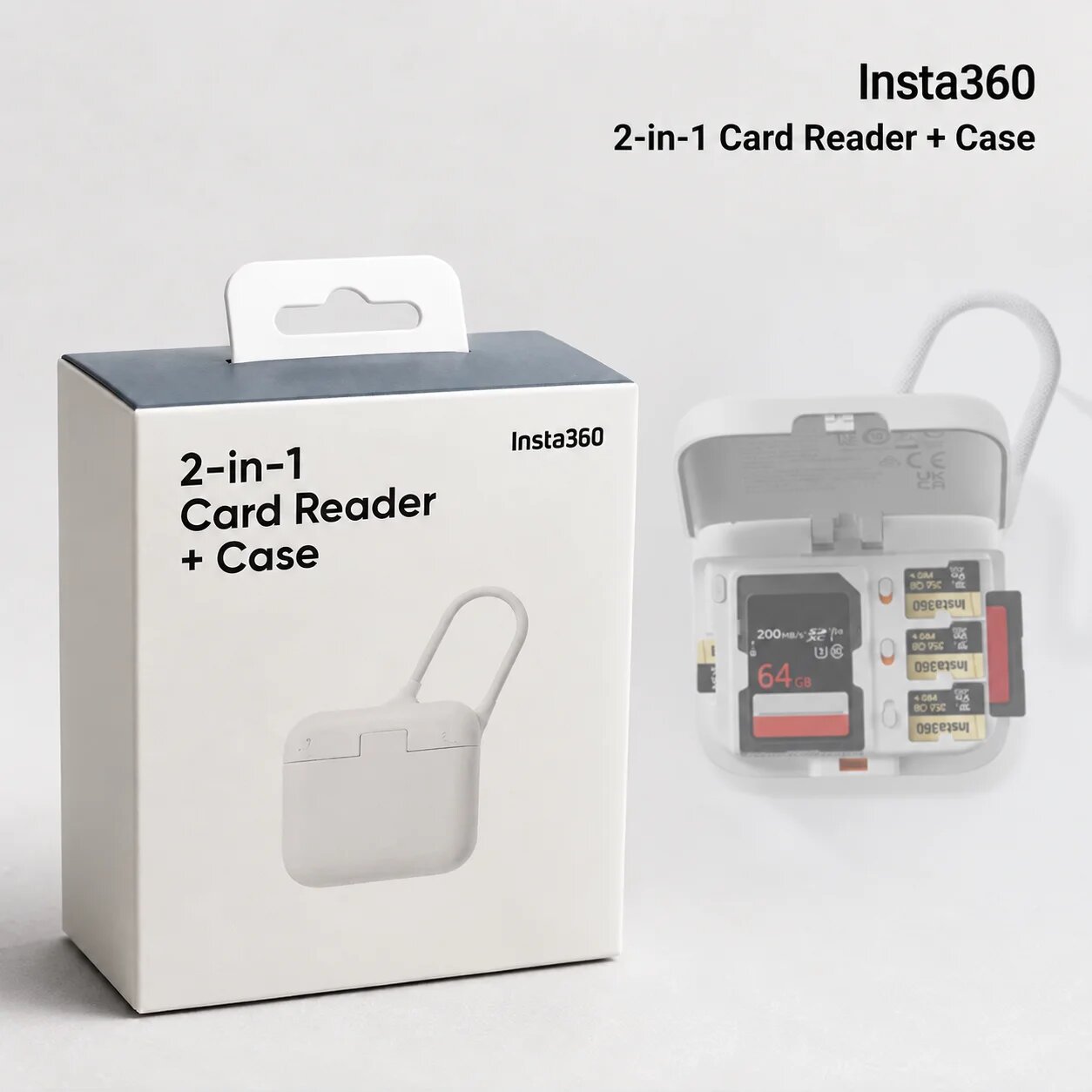 Insta360 2-в-1 картридер + чехол