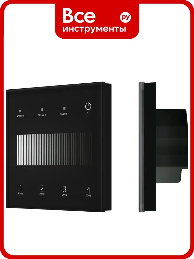 Сенсорная панель INTELLIGENT ARLIGHT SMART-DALI-301-11-4G-3SC-DT6 черная, 1шт 060789